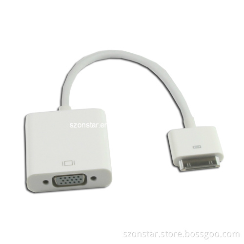 for iPad iPhone4s to VGA Cable Adaptor, New iPad 3 4